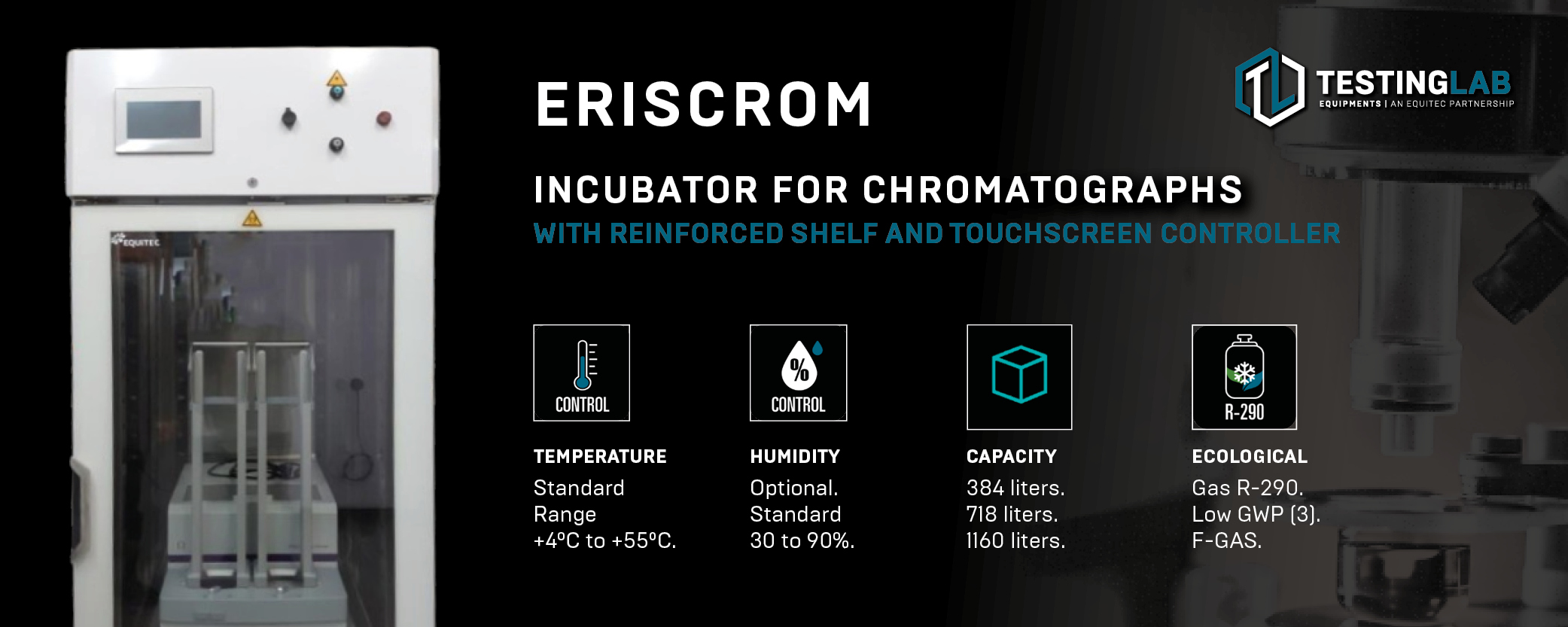 Refrigerated incubator for chromatographs