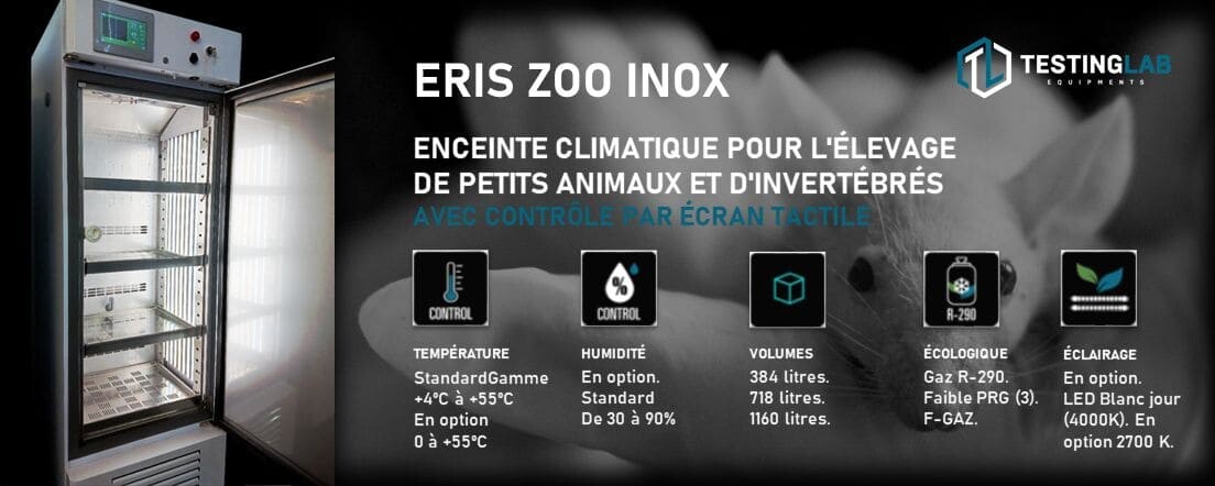 Enceinte climatique pour l'élevage de petits animaux